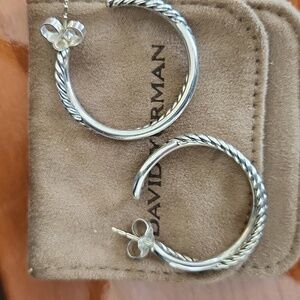 David Yurman Lexington Crossover Earrings. LIKE NEW!